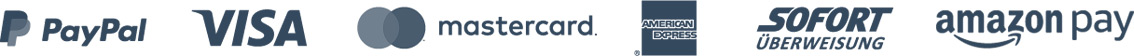 Nutzen Sie einer unserer vielen, sicheren Zahlungsarten.